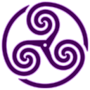 Purple Wheeled Triskelion1 icon